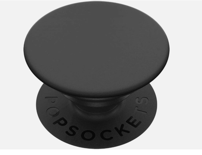 Pop Sockets Phone Grip & Stand With Swappable Top - Solid Black -New