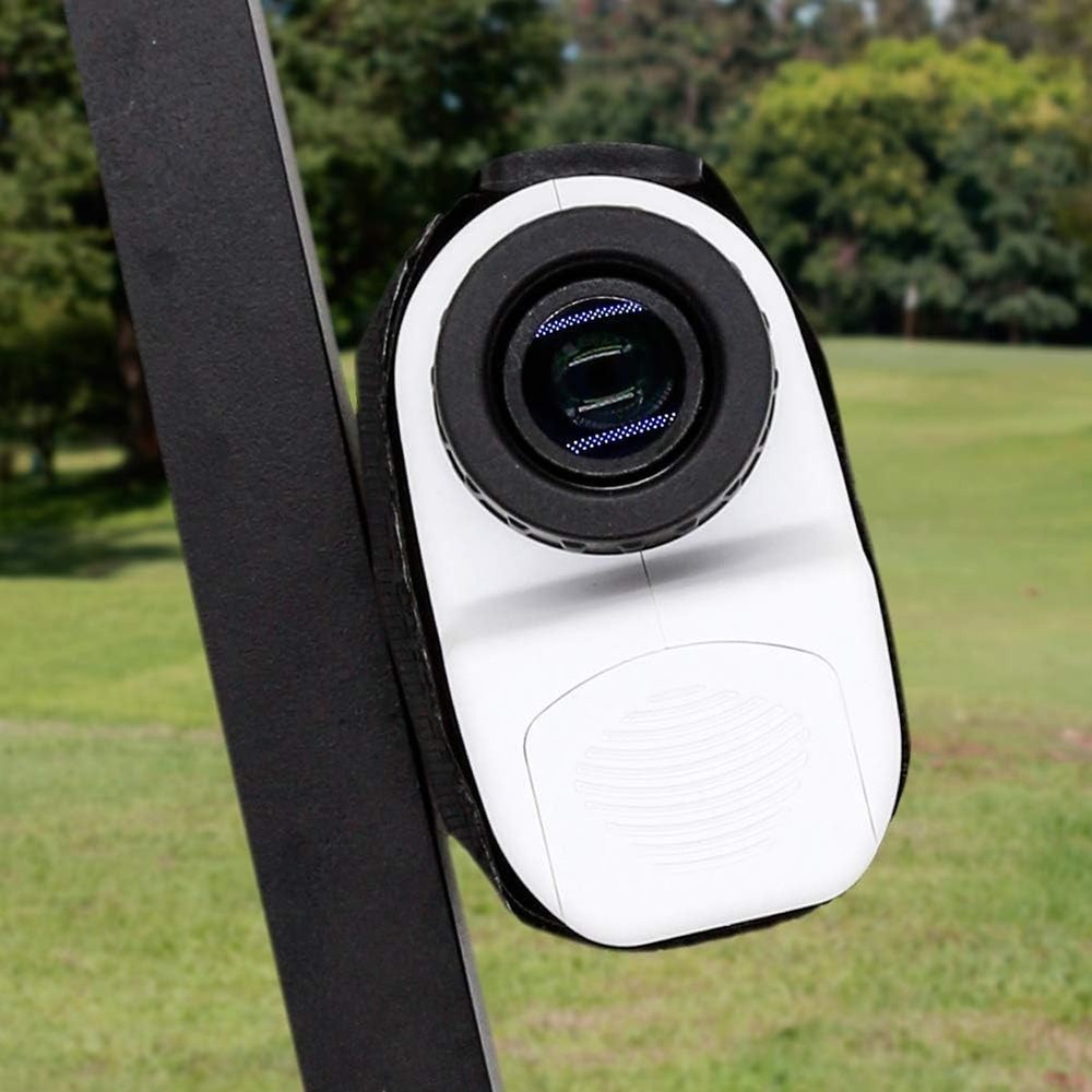 Adjustable Magnetic Rangefinder Mount Strap for Golf Cart Railing Access