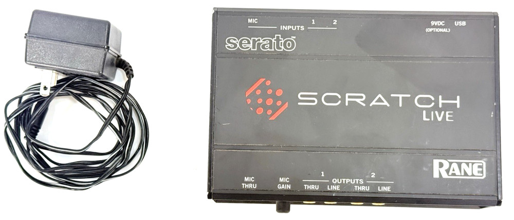 [RANE] Serato Scratch Live DJ Audio Interface No Cables Turns on but UNTESTED
