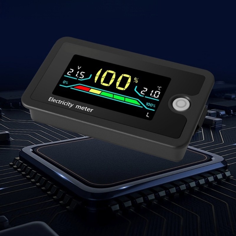 DC8-100V LCD Digital Voltage Power Meter Battery Capacity Indicator Voltmeter