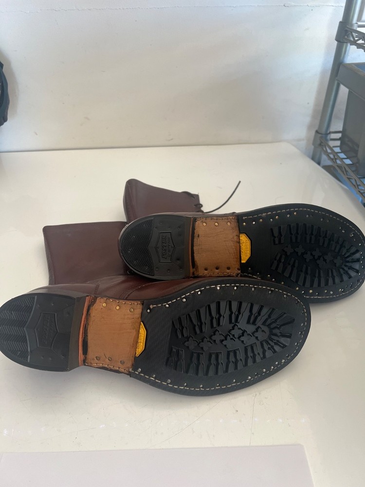 VINTAGE MILITARY JUMP BOOTS SIZE 11 1/2 PLEASE READ