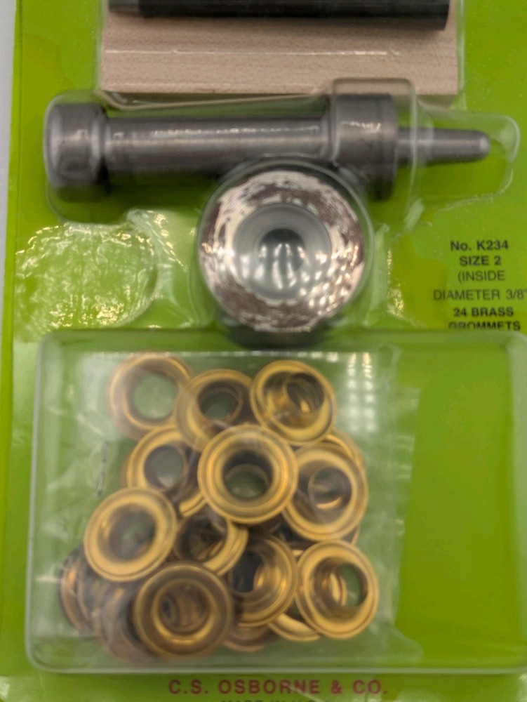 Set-it-yourself Grommet Kit, Size 2, canvas, Nylon, Mesh, Plastic