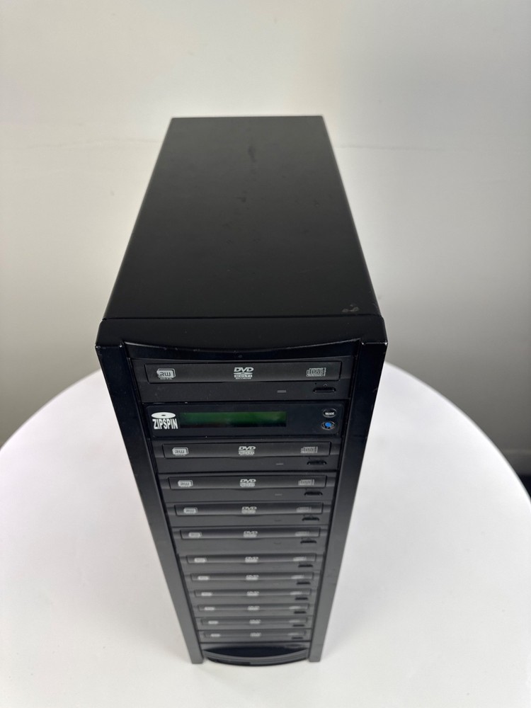 Zipspin 10-Bay CD/DVD Disc Duplication Tower System