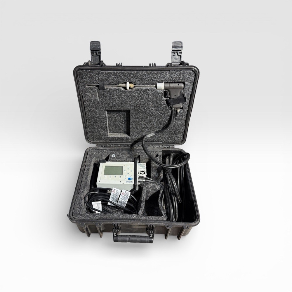 ecom DX Flue Gas Analyzer Combustion Analyzer Kit w Probe Case