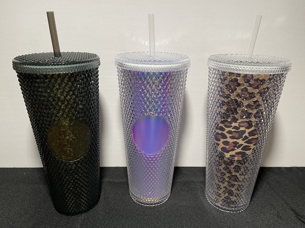 studded cups.