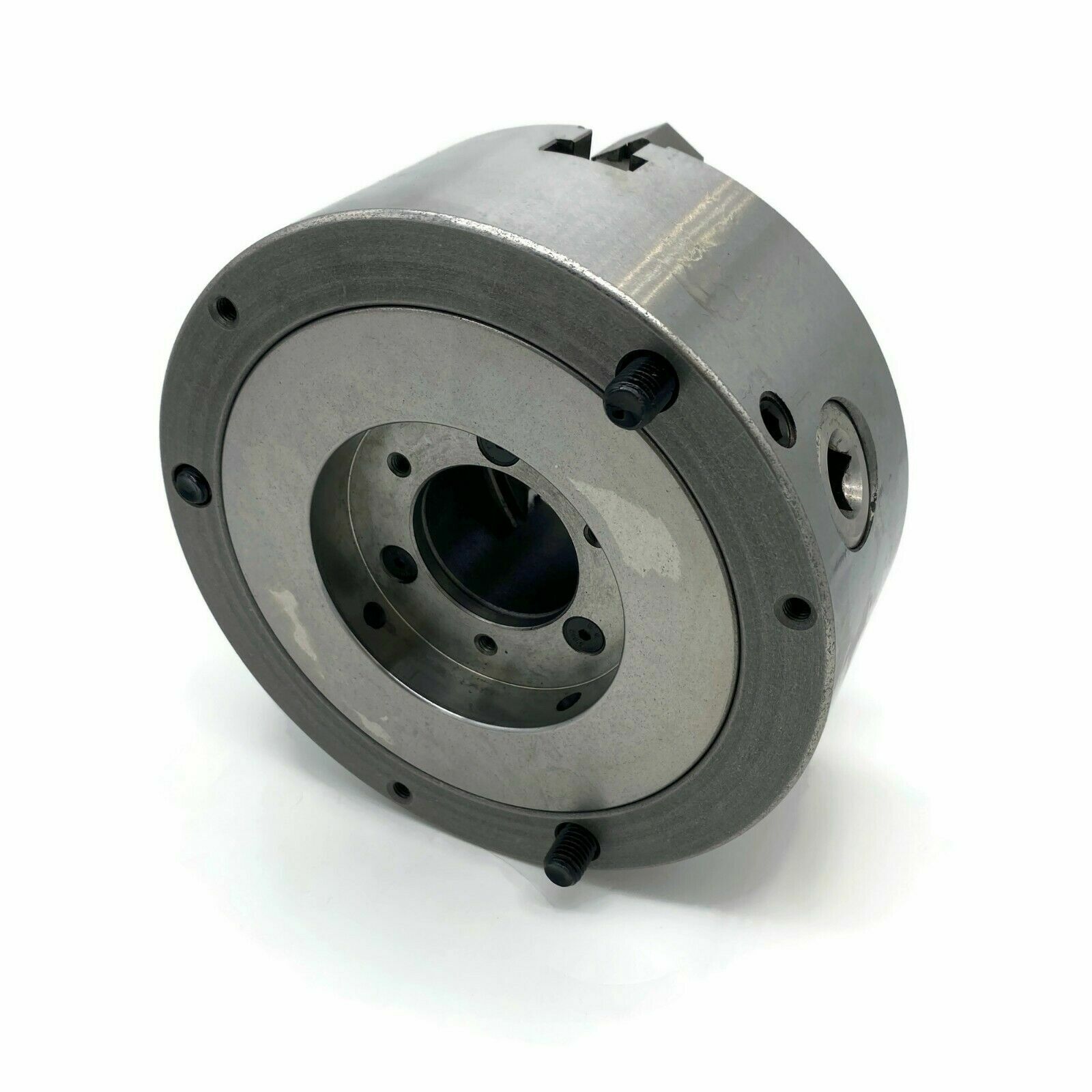 6"/167mm 3-JAW Adjustable Structure CHUCK #0603AJ, & 2-1/4"-8 adapter 1.5” thick