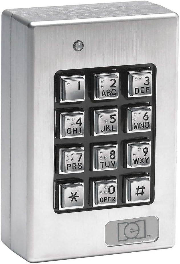 Linear 212SE Weatherproof Keypad (Silver)