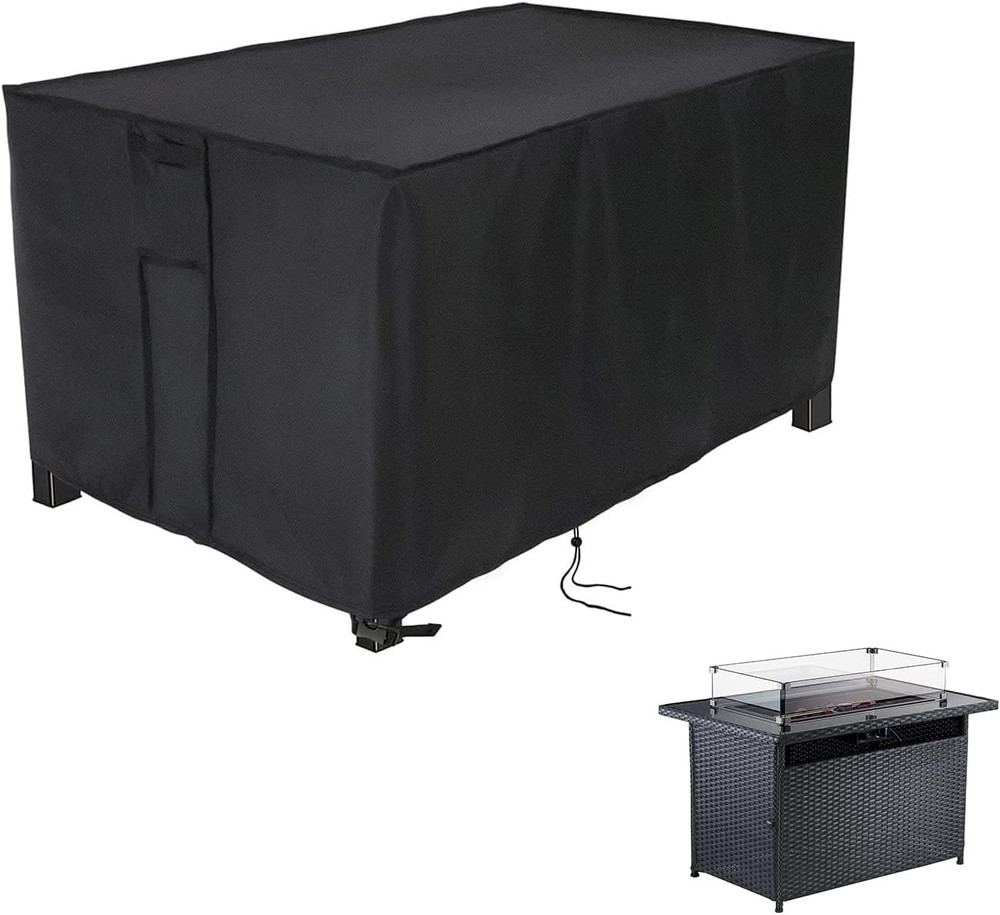Rectangular Fire Pit Cover 43 Inch,Propane Gas Fire Pit Table Cover,Outdoor Wate