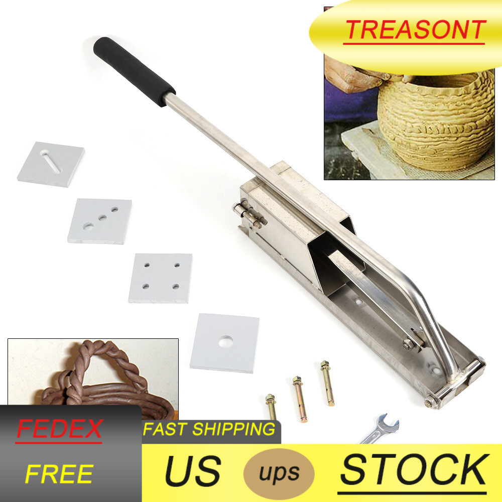 4-Layer Clay Extruder Stainless Wall-Mounted Pottery & Ceramics Making Tool Set