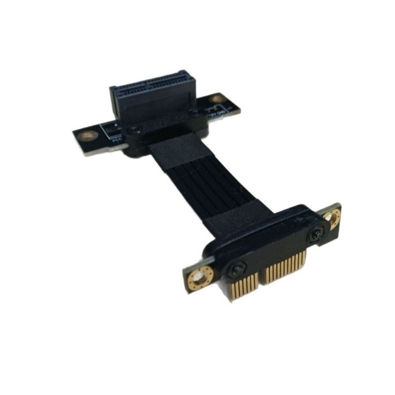 Fast speed PCIe4.0 X1 Risers Cable Metal Shield Design AntiInterference