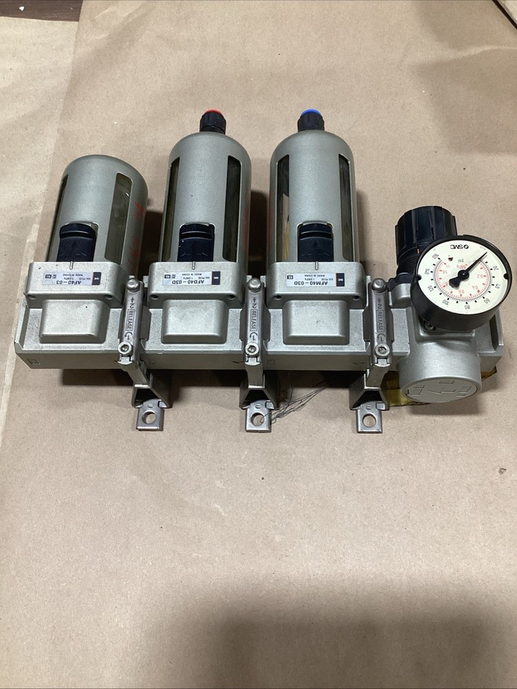 SMC Pneumatic Air Regulator/Filter Set- see description for part numbers
