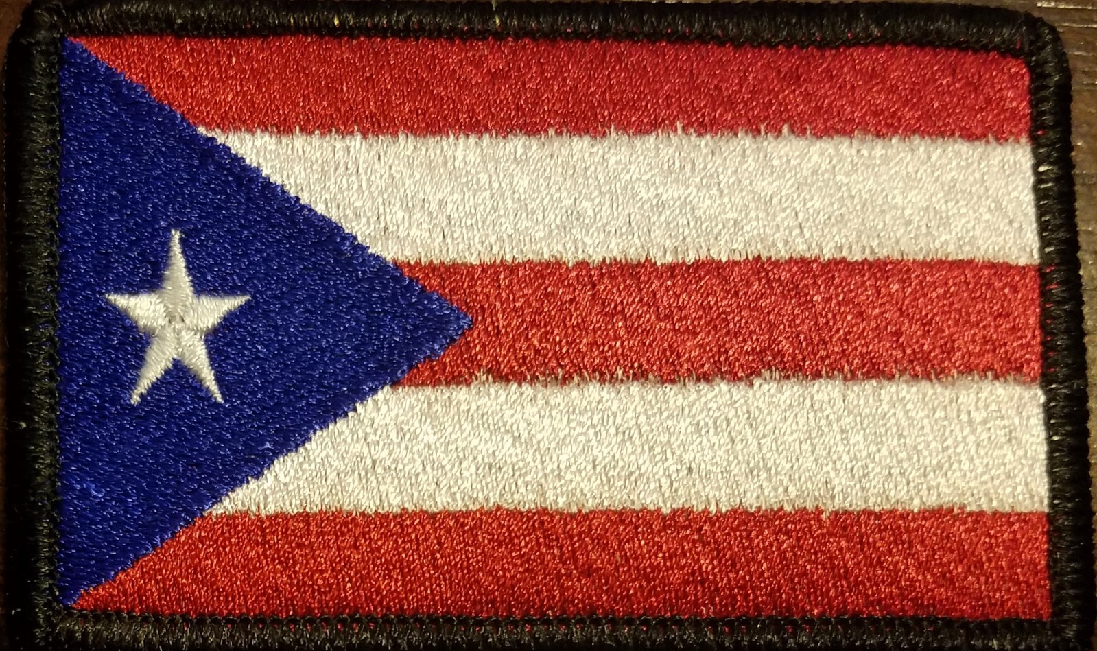 PUERTO RICO Flag Patch W/ VELCRO® Brand Fastener Tactical Morale PR Version #15