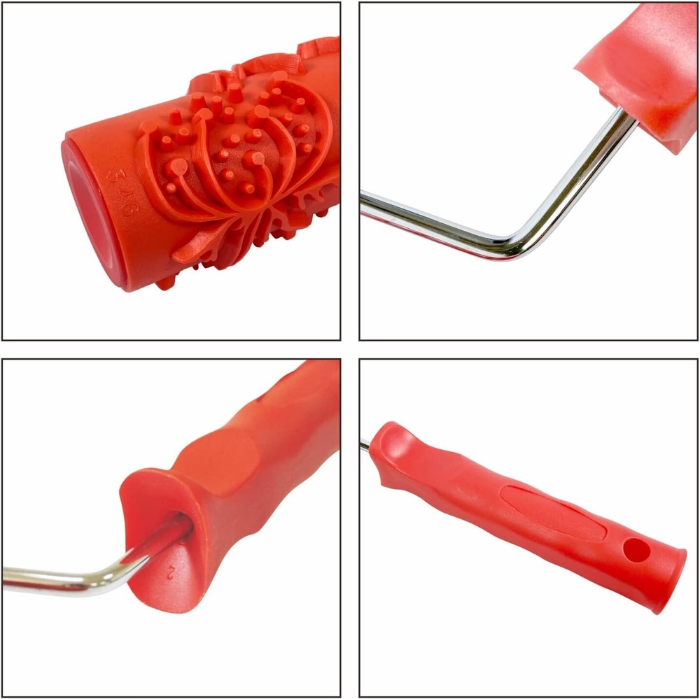 7 Patterned Paint Roller for Wall Decoration Classic Brick Embossing Texture R
