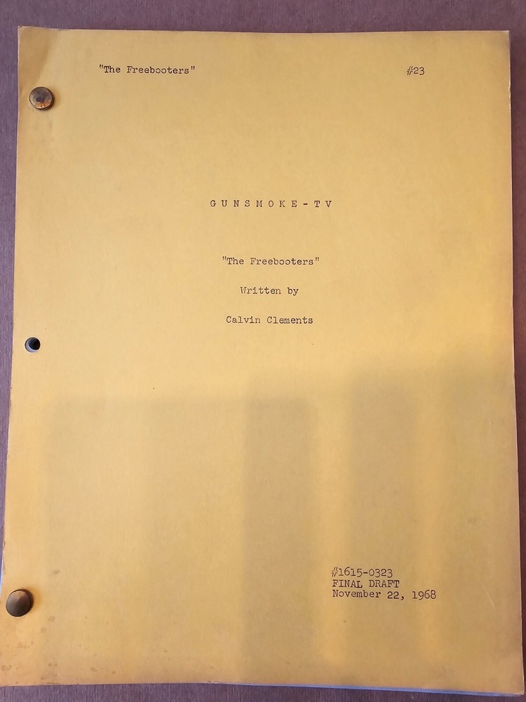 Gunsmoke Original TV Script - The Nightriders 1968