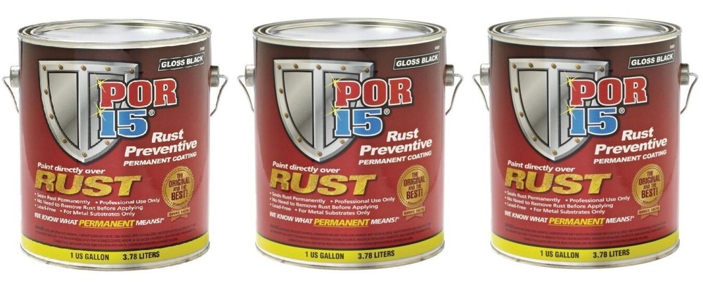 POR-15 45201 GRAY Rust Preventive Gallon (3 Pack)