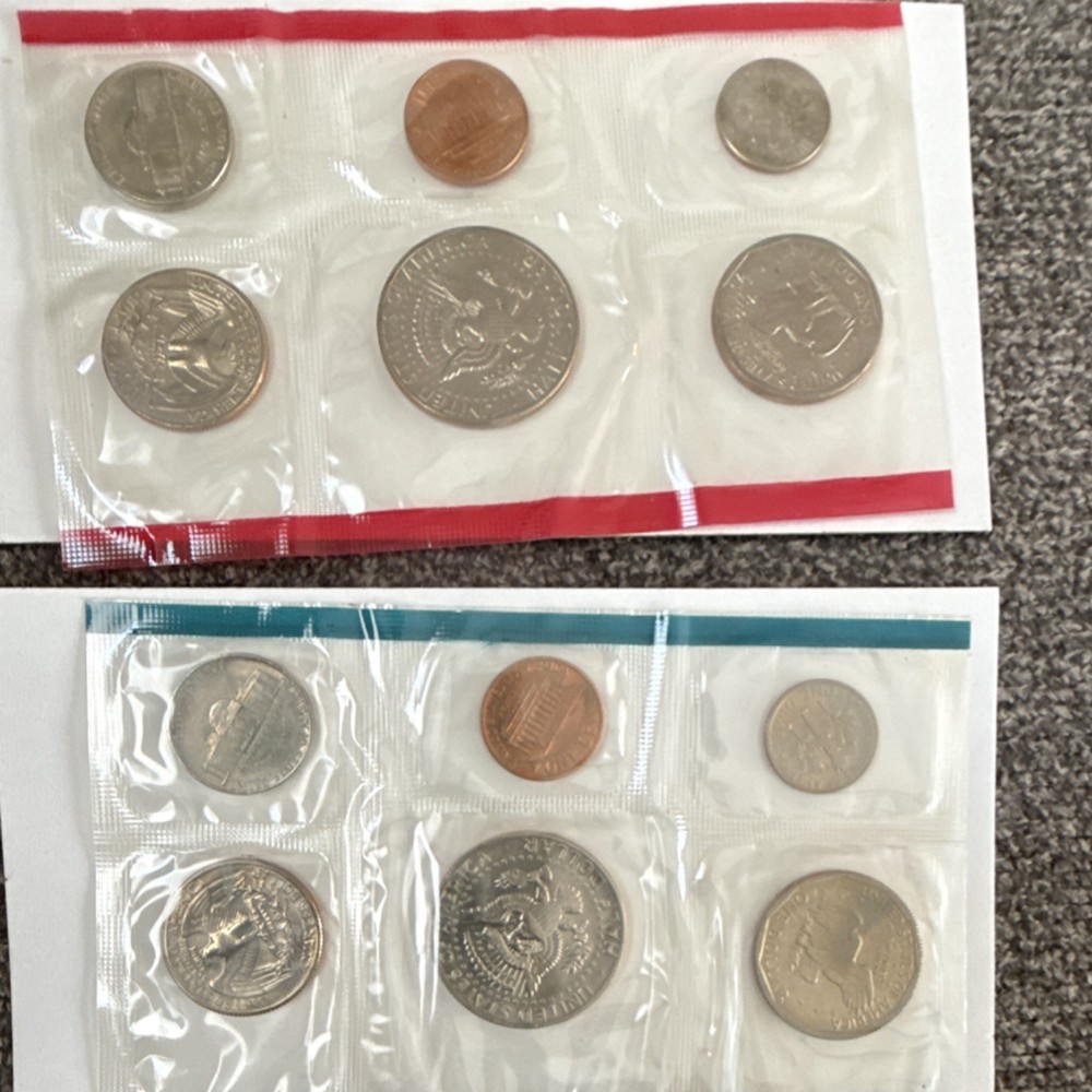 US Mint Uncirculated Coin Sets 1978 1979 1980 1981 Complete Set Multicolor