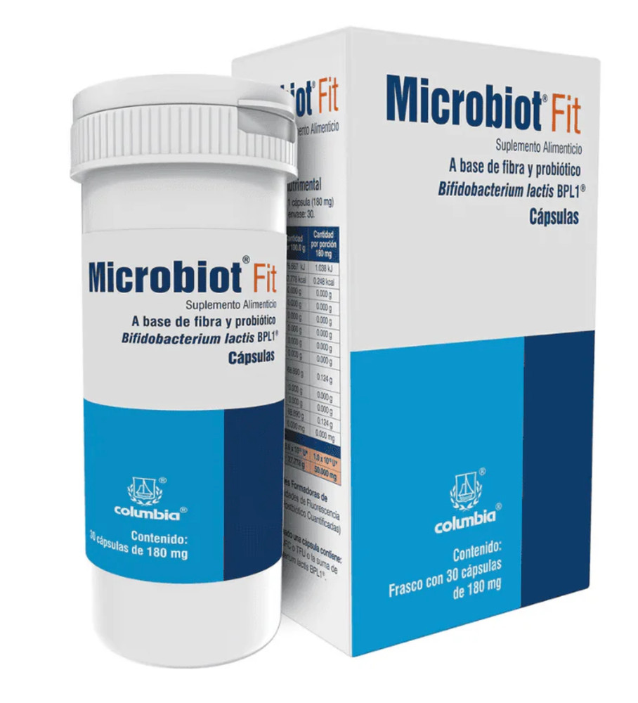 Microbiot Fit | Bifidobacterium Lactis BPL-1 | 30 Cápsules | 1 Month