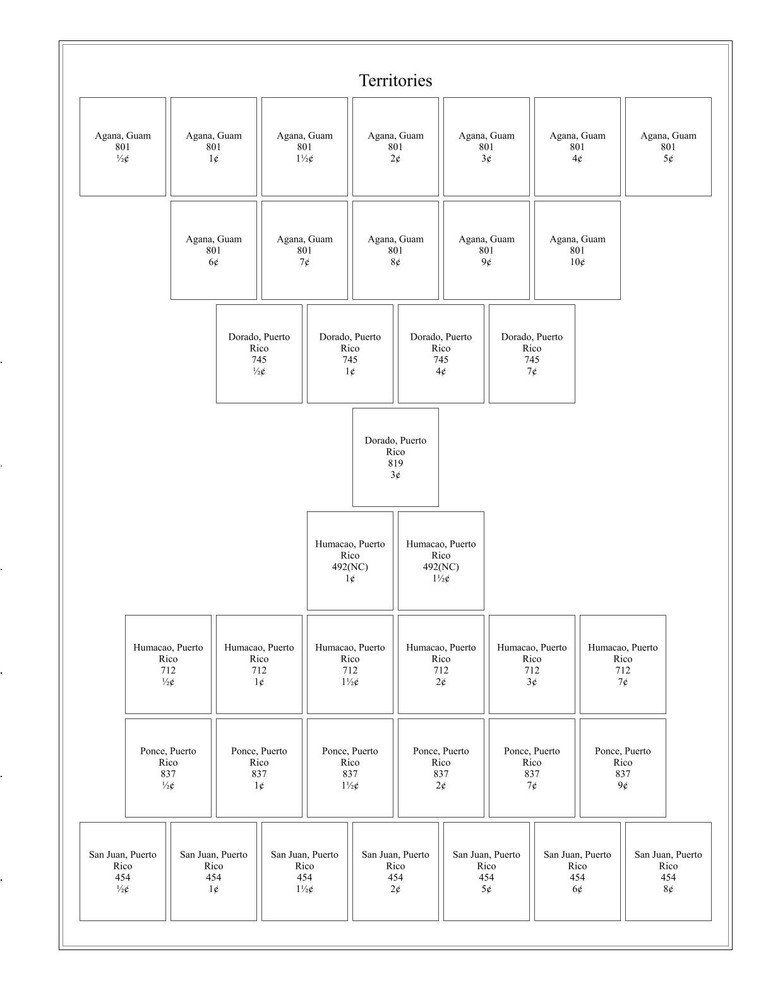 Territories Precancel Washington Bicentennial 2 Pages in Sheet Protectors