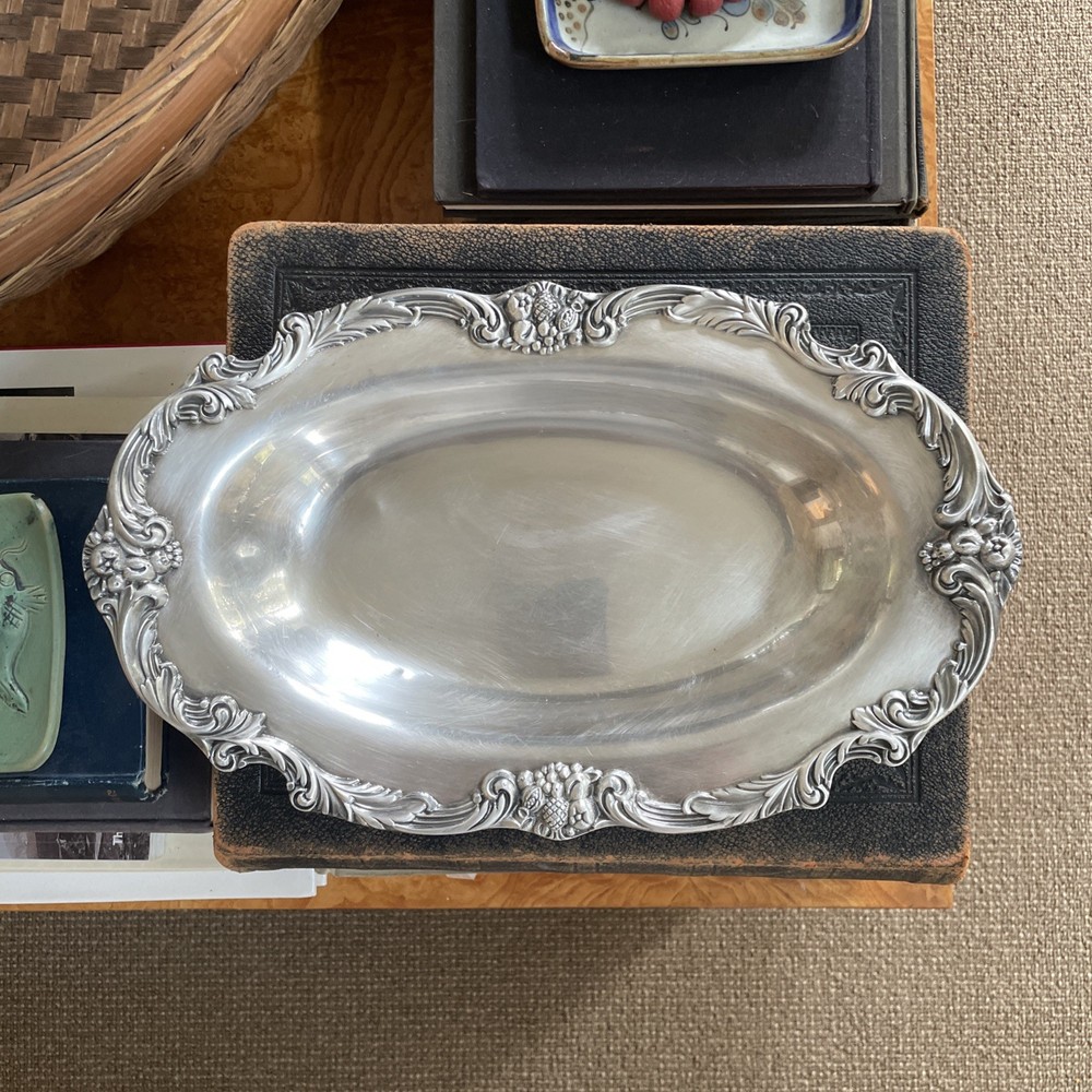 Reed & Barton King Francis Serving Bread Tray 13" Silverplate Hollowware