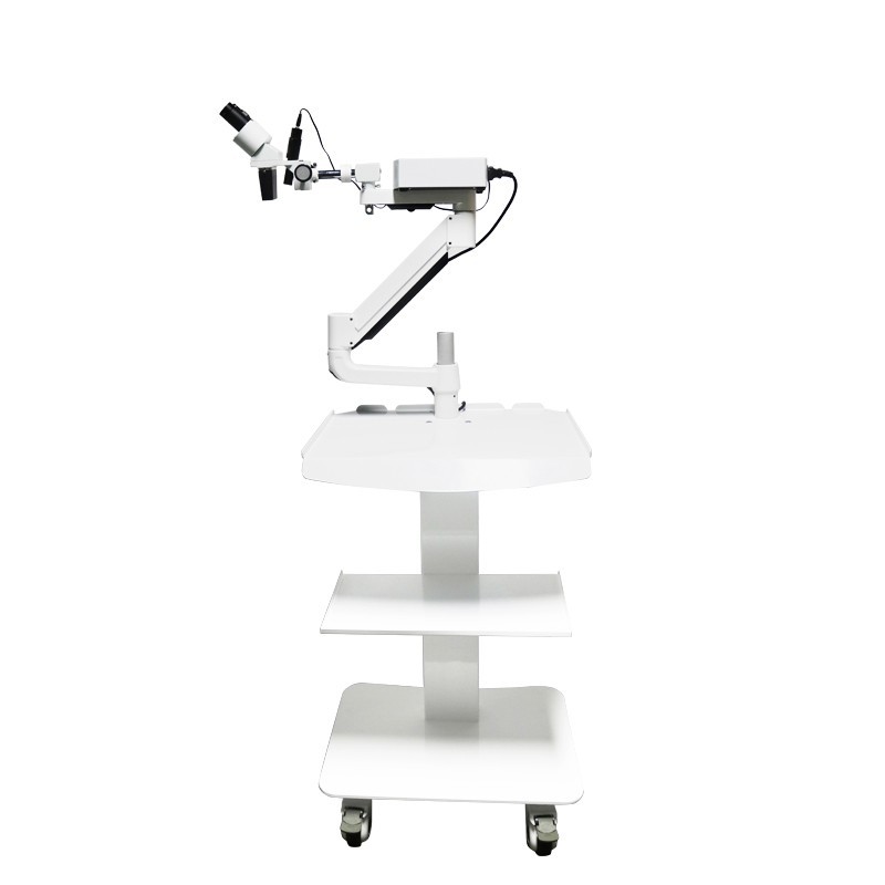 Dental Trolley Type Mobile Operation Microscope Root Canal Treatment Long Arm