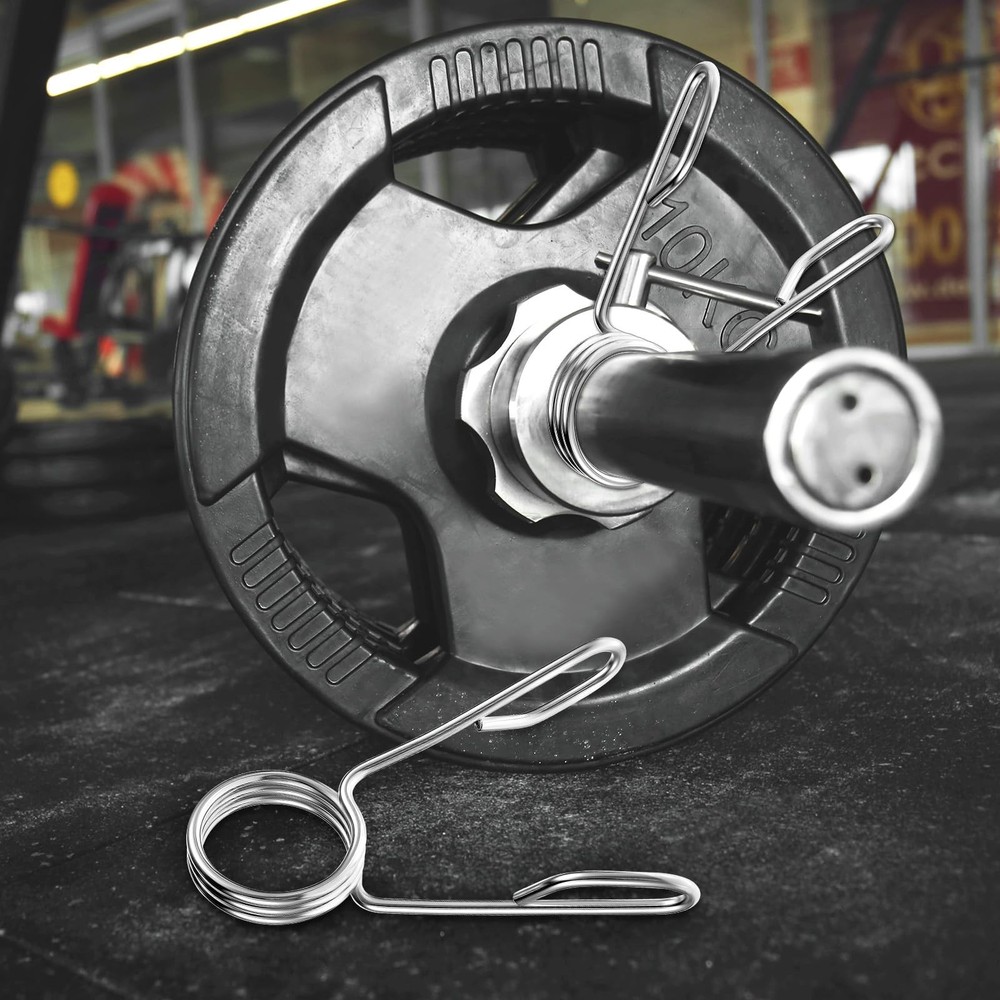 4 Pieces 2 Inch Dumbbell Spring Collars Barbell Clamps Locking Collars Clips ...