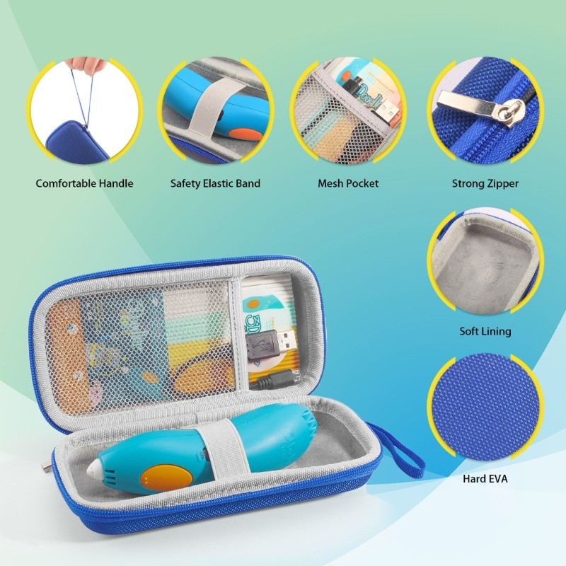 Multipurpose Travel Friendly Protective Case For 3D Pen Set Lightweight Design