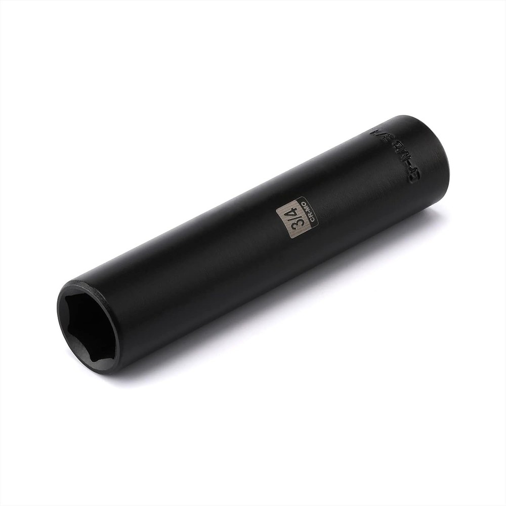 Mayouko 1/2" Drive 3/4" Extra Long Deep Impact Socket, CR-MO, 6 Point, Large
