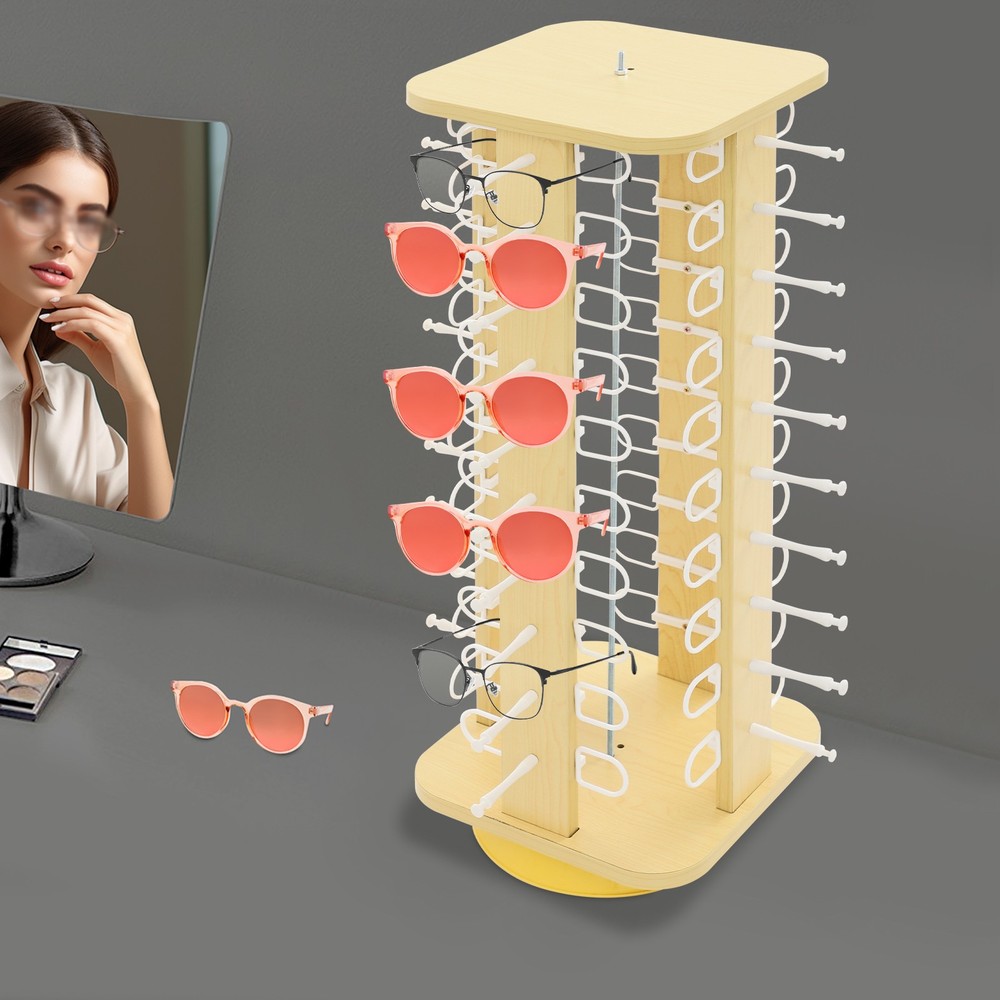 Rotating Glasses Storage Display Stand, Modern Sunglasses Storage Organizer