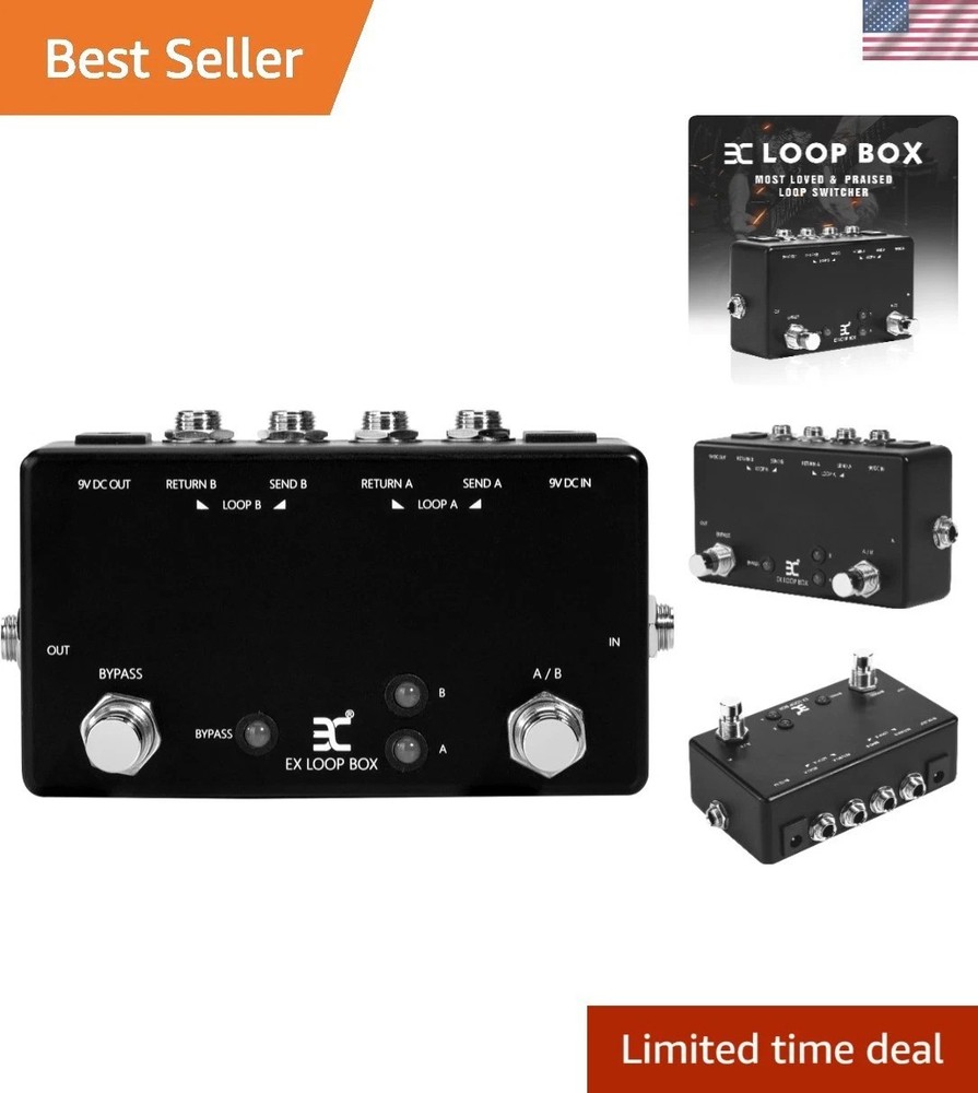 Guitar Effects Loop Switcher Passive Channel Switcher -Mini Guitar Effect Pedal