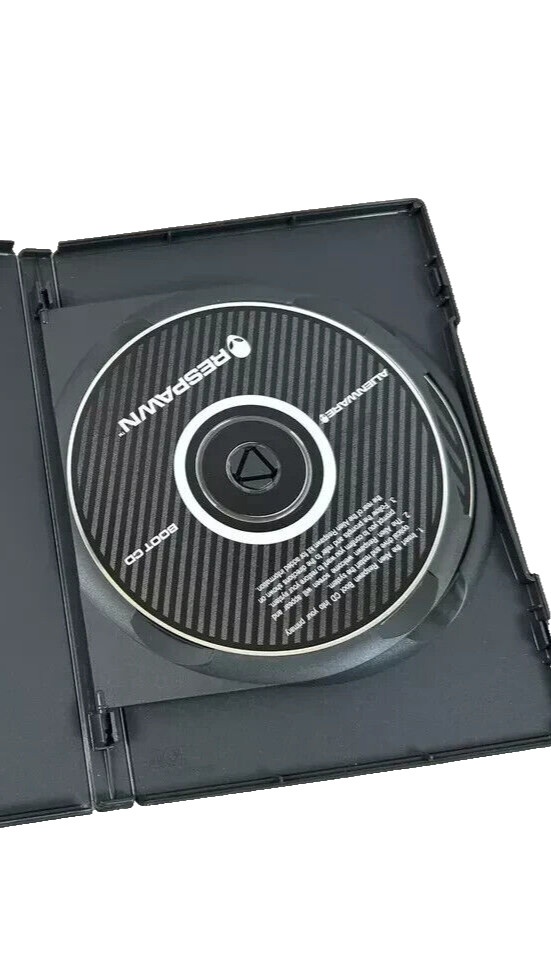 Alienware Respawn Windows XP Boot Image Factory Reset Software on CD/DVD