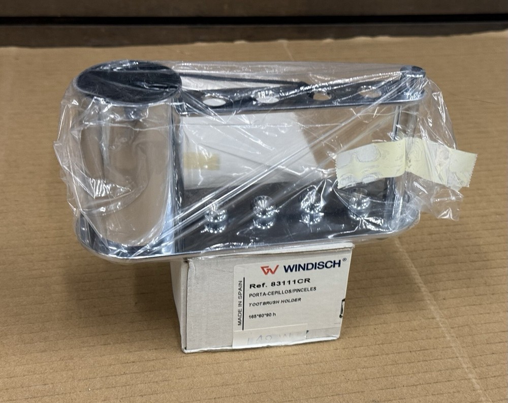 Windisch 83111 Toothbrush Holder in Polished Chrome - New