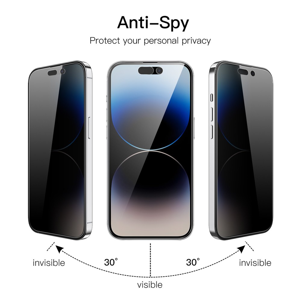 JETech Privacy Screen Protector for iPhone 14 Pro Max 6.7-In with Lens Protector