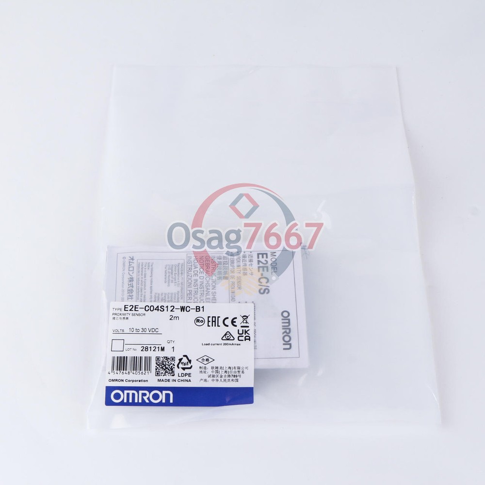 ONE OMRON Proximity Switch E2E-C04S12-WC-B1 10-30VDC