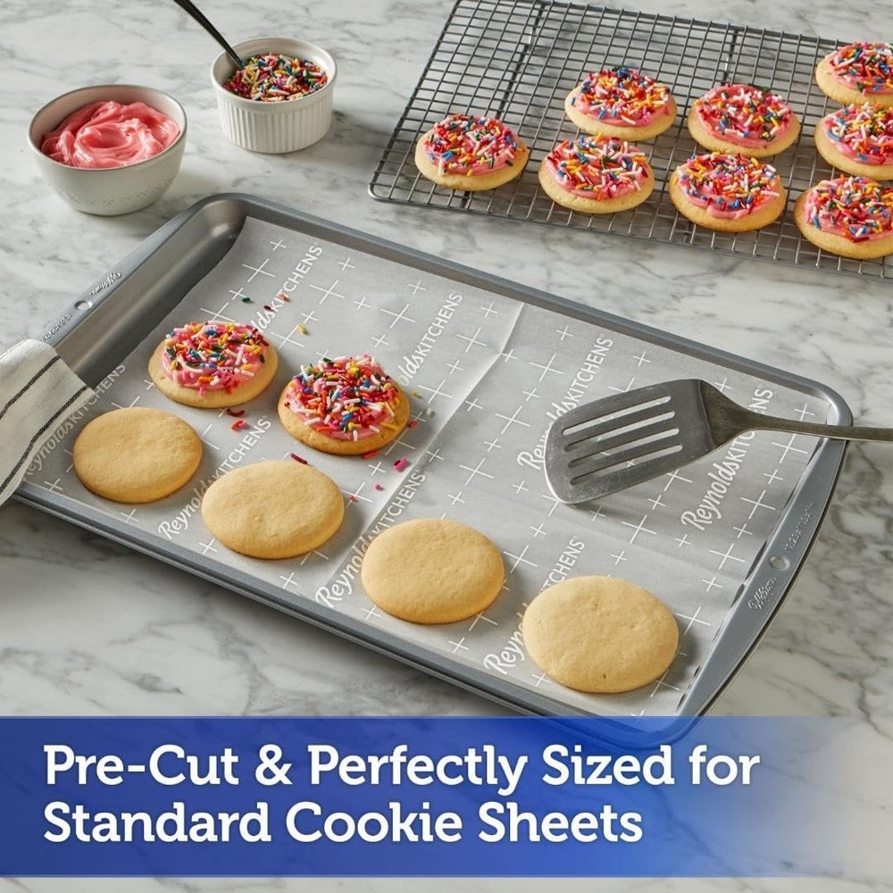 Quality Pre-Cut Baking Sheets with SmartGrid - 12x16, 22 Count for Easy Baking