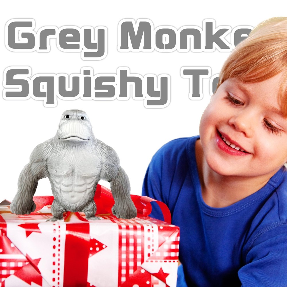 Stretchy Monkey World Toy Squishy Squishies (1-Pack) Splat Small, Grey