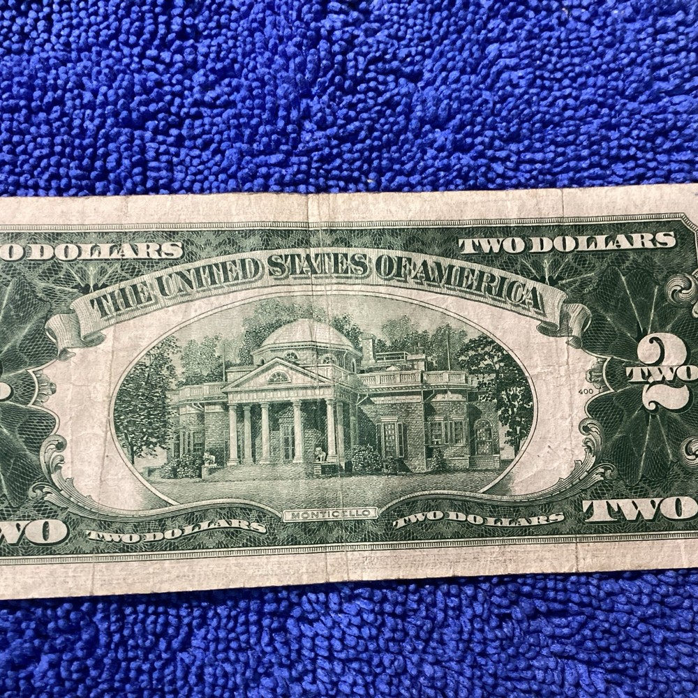 1953 2 dollar bill red seal