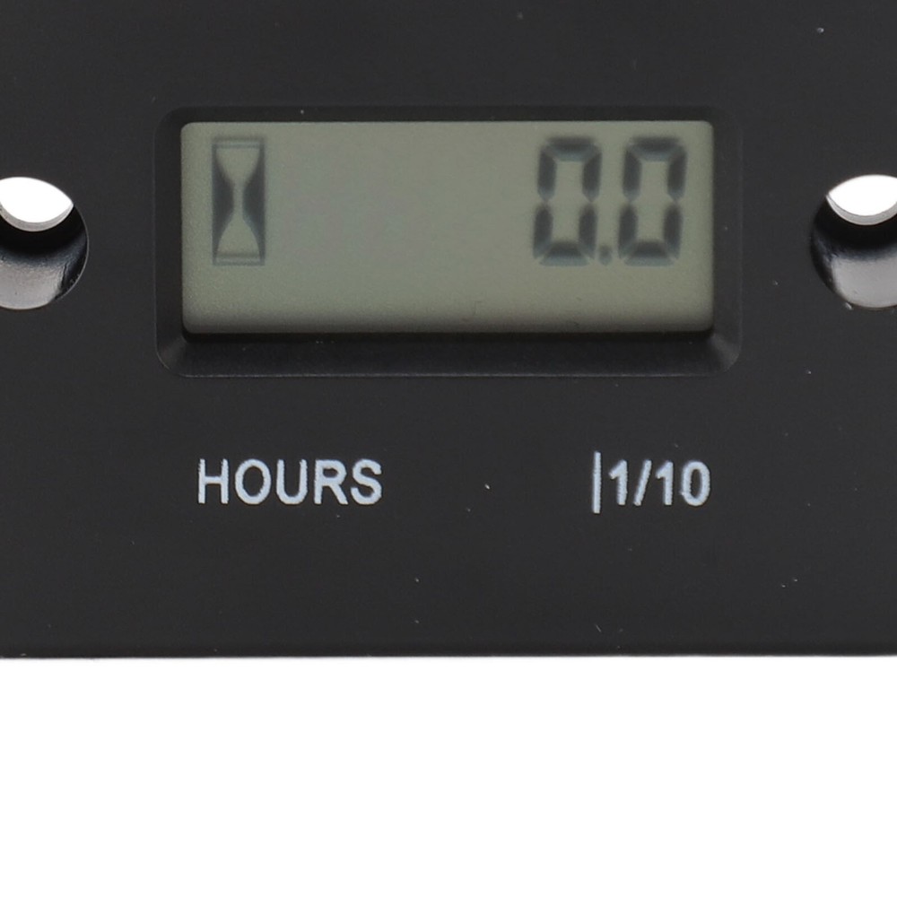 Digital Hour Meter High Accuracy LCD Display Mini Waterproof Engine Hourmeter