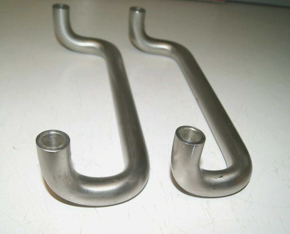 Stainless Offset 13 Inch Door Pull Handle Lot of 2 *No Hardware*