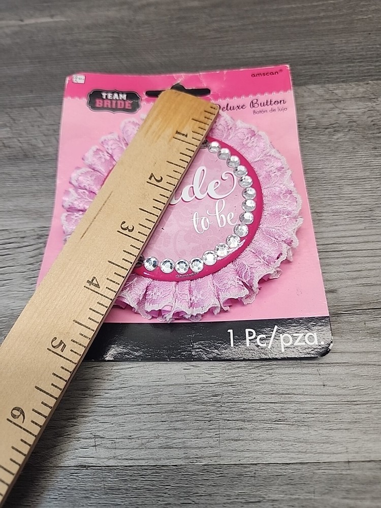 Team Bride 4" Bride To Be Rhinestone Pin