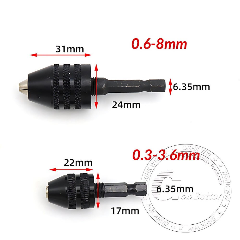 Keyless Drill Chuck Quick Change Adapter Shank For Dremel Electric Grinder