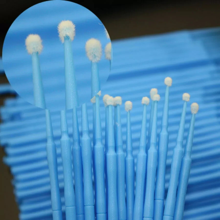 400 Pcs Disposable Dental Regular Blue Applicator Micro Brush Tips Large 2.5mm