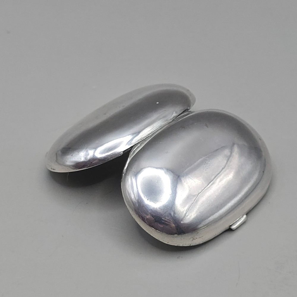 Antique 800 Silver Pill Box Snuff Box