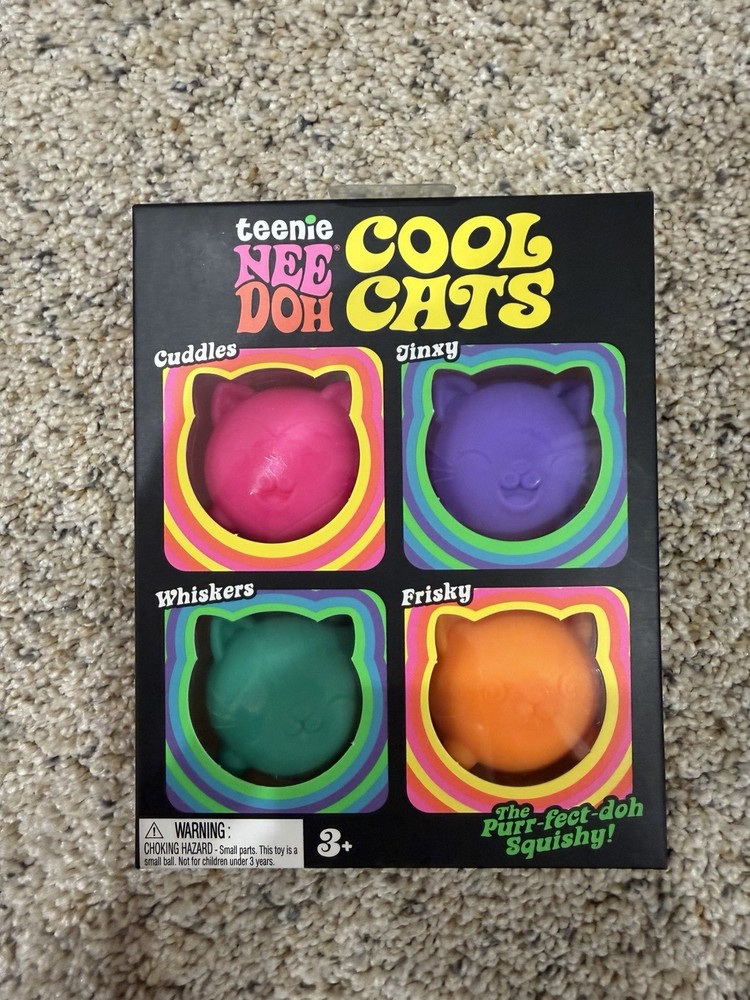 NWT One NeeDoh Cool Cats 4 Pack