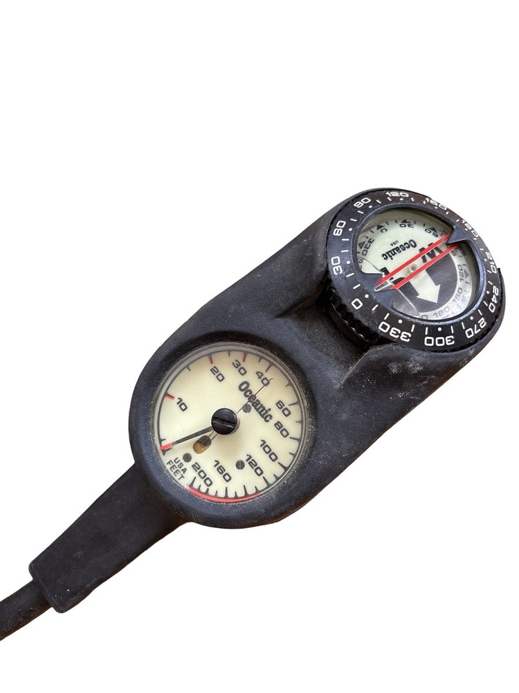 OCEANIC 3 Gauge Console SCUBA DIVING CONSOLE Dacor Formula XP Pacer Octopus