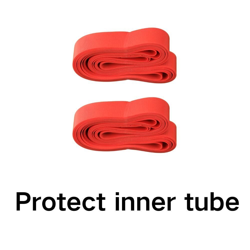 2-Pack Heavy Duty 26-inch Bike Tube with Strong Airtightness and Puncture Res...