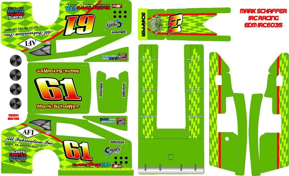 1RC EDM  WRAP SALVAS MUDBOSS 1X18 SCALE MARK SCHAFFER THEME WRAP KIT