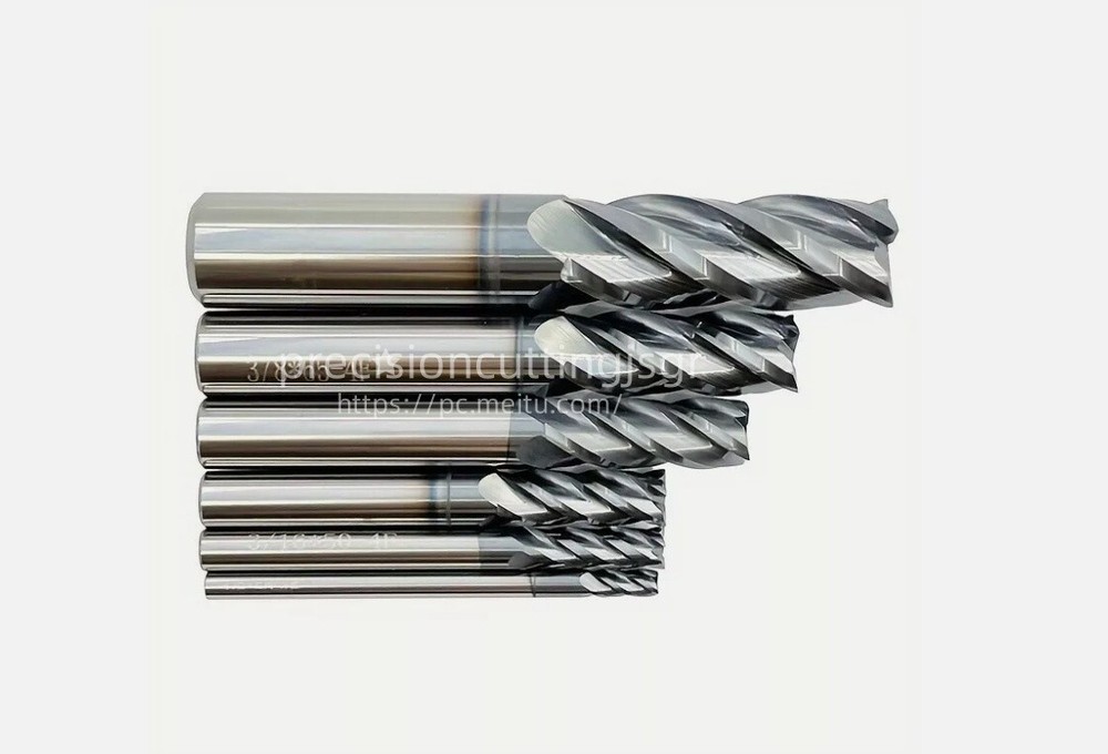 6pcs 1/8 - 1/2"  combo set Solid Carbide End Mill - AlTiCrN Coated