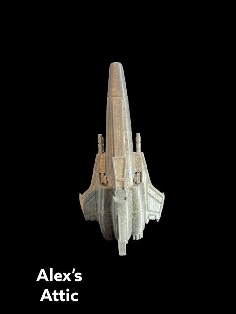 Battlestar Galactica Viper V2 3d printed New! 8 inches