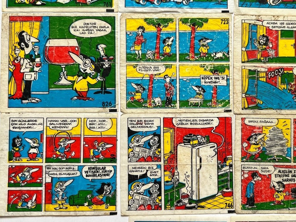 Vintage Bubble gum inserts from the 90s ,Tipi Tip 19 pcs
