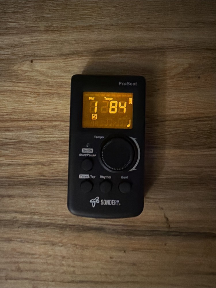 Sondery ProBeat Digital Metronome Vocal Counting Tap Tempo Function